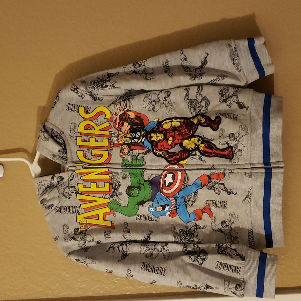 Marvel Avengers zip up hoodie with side  pockets